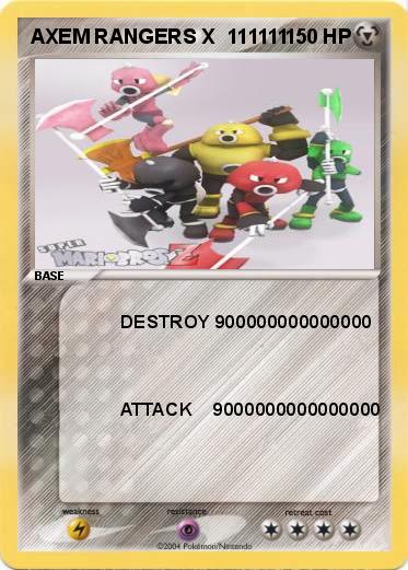 Pokemon AXEM RANGERS X  111111