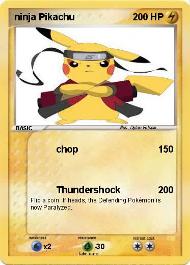 Pokemon ninja Pikachu