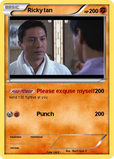 Pokémon Ricky tan 1 1 - Please exquse myself - My Pokemon Card