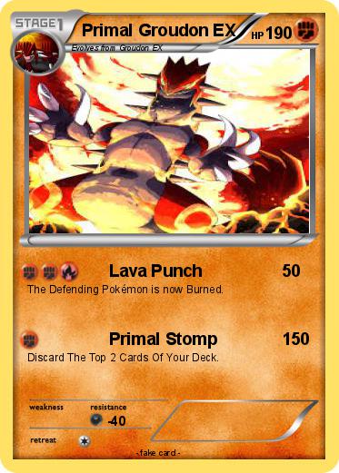 Pokemon Primal Groudon EX