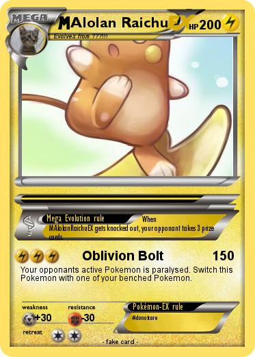 Pokemon Alolan Raichu