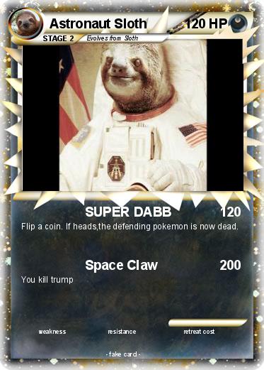 Pokemon Astronaut Sloth
