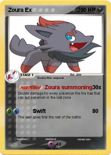 Pokemon Zoura Ex