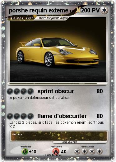 Pokemon porshe requin exteme