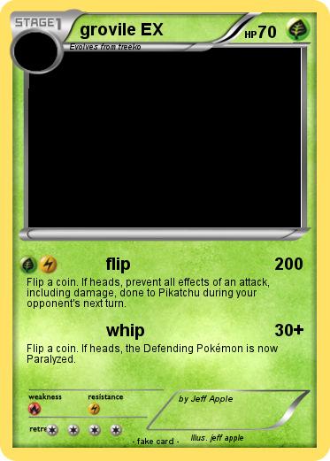 Pokemon grovile EX