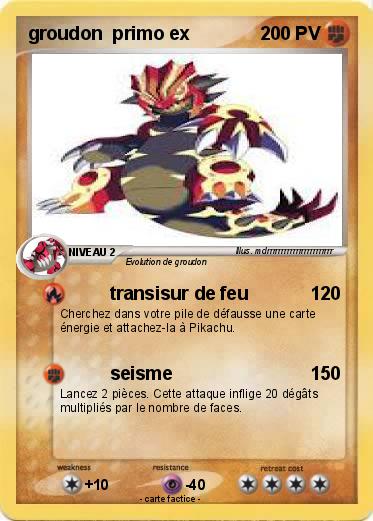 Pokemon groudon  primo ex