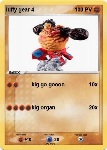 Pokemon luffy gear 4