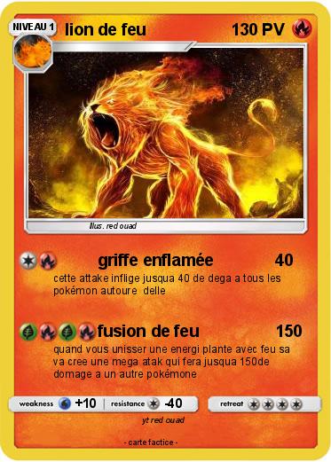 Pokemon lion de feu