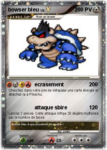 Pokemon bowser bleu
