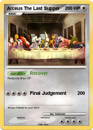 Pokemon Arceus The Last Supper