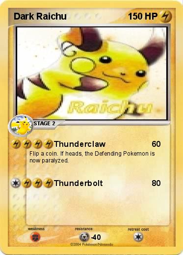 Pokemon Dark Raichu