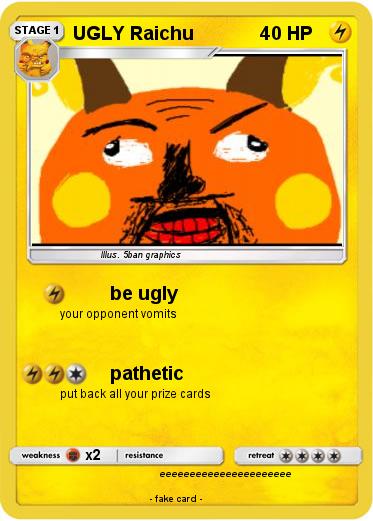 Pokemon UGLY Raichu