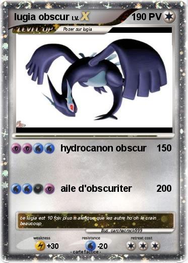 Pokemon lugia obscur