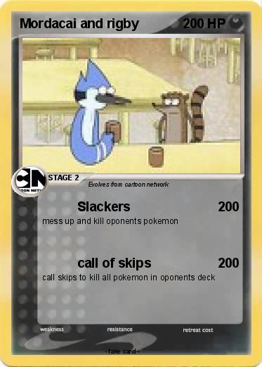 Pokemon Mordacai and rigby
