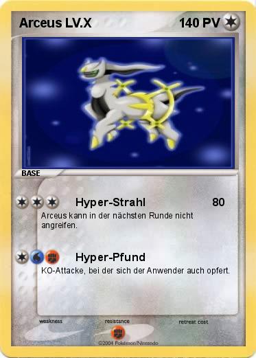 Pokemon Arceus LV.X