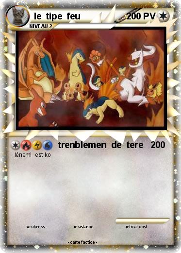 Pokemon le  tipe  feu