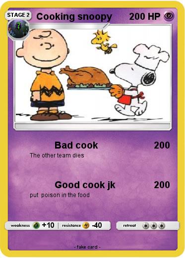 Pokemon Cooking snoopy