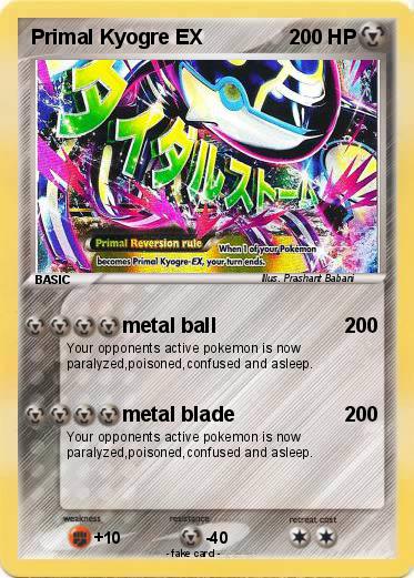 Pokemon Primal Kyogre EX