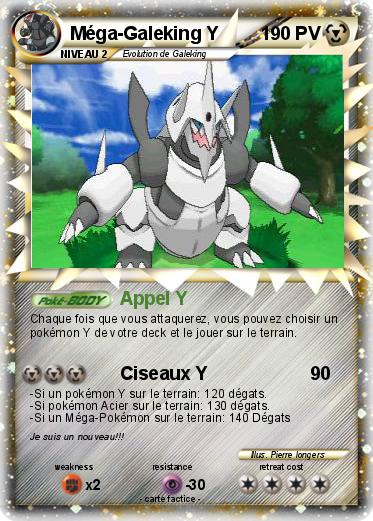 Pokemon Méga-Galeking Y
