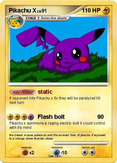 Pokemon Pikachu X