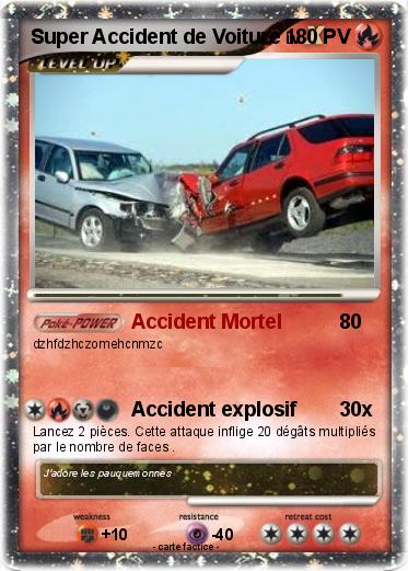 Pokemon Super Accident de Voiture