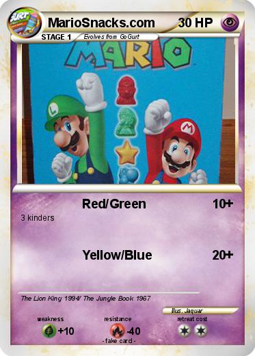 Pokemon MarioSnacks.com