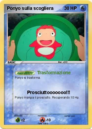 Pokemon Ponyo sulla scogliera