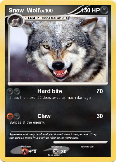 Pokemon Snow  Wolf
