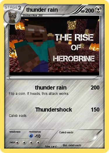 Pokemon thunder rain