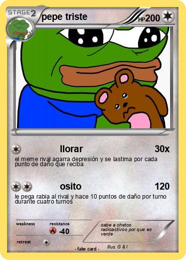 Pokemon pepe triste
