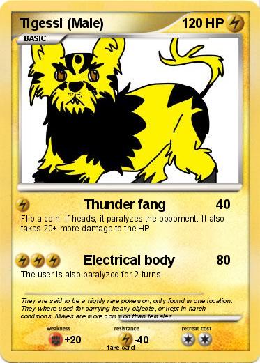 Pokemon Tigessi (Male)