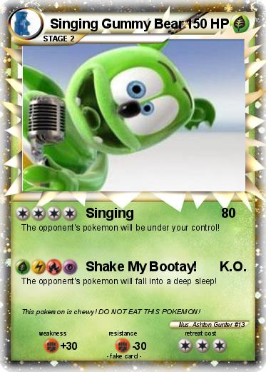 Pokemon Singing Gummy Bear