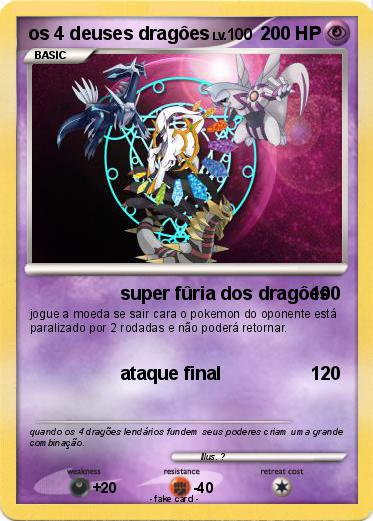 Pokemon os 4 deuses dragôes