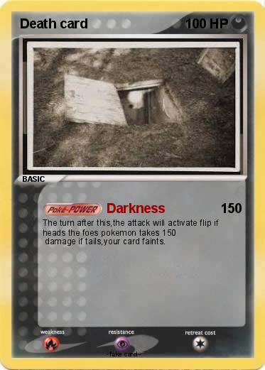 Pokemon Death card