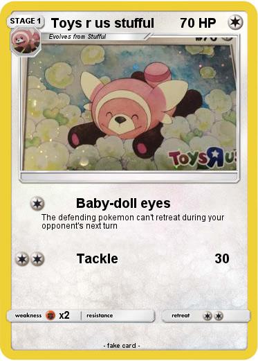 Pokemon Toys r us stufful