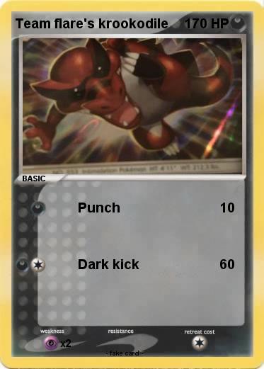 Pokemon Team flare's krookodile