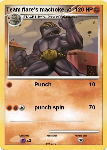 Pokemon Team flare's machoke