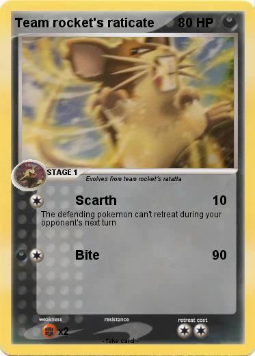 Pokemon Team rocket's raticate