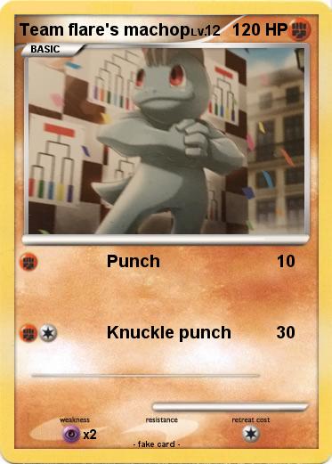 Pokemon Team flare's machop
