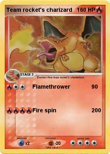 Pokemon Team rocket's charizard