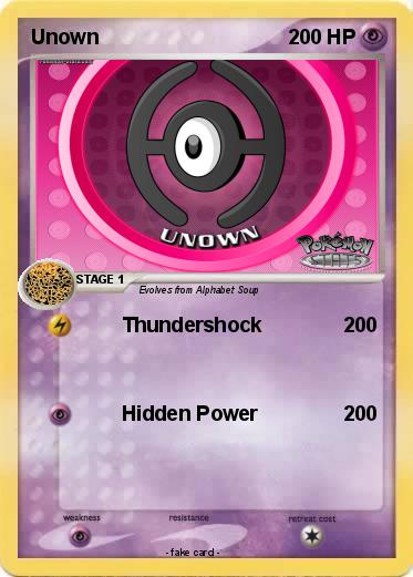 Pokemon Unown