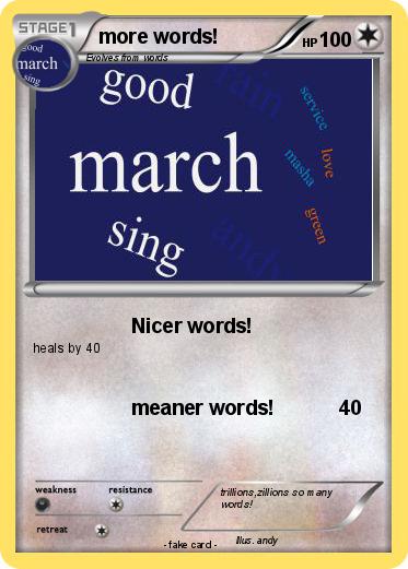 Pokemon more words!