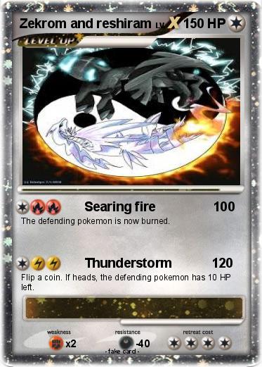 Pokemon Zekrom and reshiram