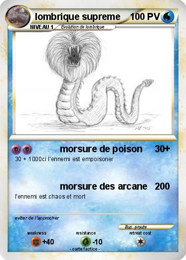 Pokemon lombrique supreme