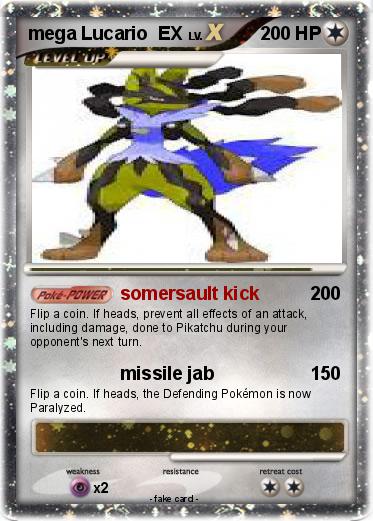 Pokemon mega Lucario  EX