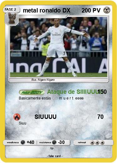 Pokemon metal ronaldo DX