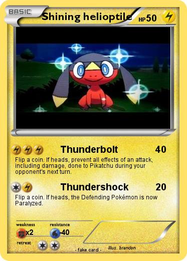 Pokemon Shining helioptile