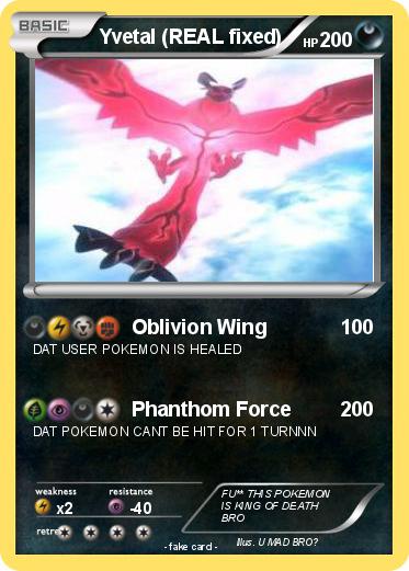 Pokemon Yvetal (REAL fixed)