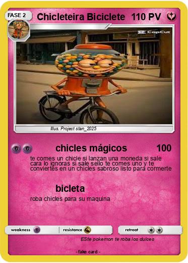 Pokemon Chicleteira Biciclete
