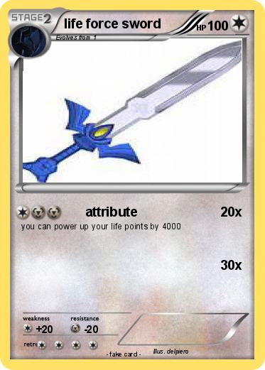 Pokemon life force sword